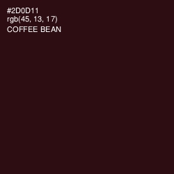 #2D0D11 - Coffee Bean Color Image